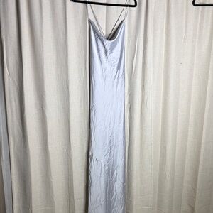 Show me your Mumu size M Elegant Silver Slip Dress